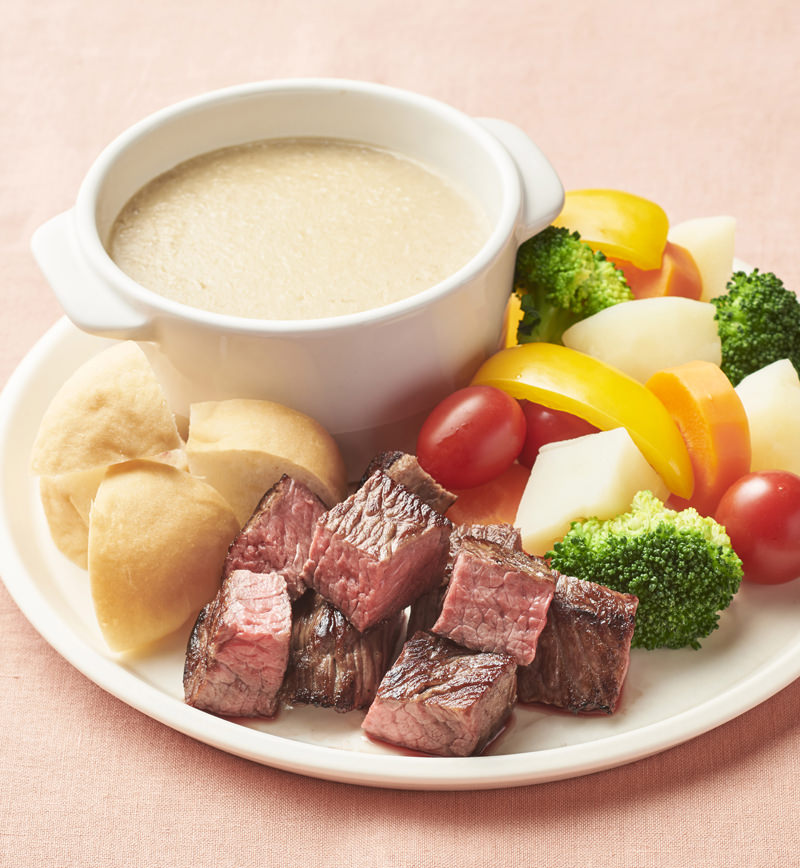 ちょっぴり大人なホワイトソースフォンデュ レシピ画像