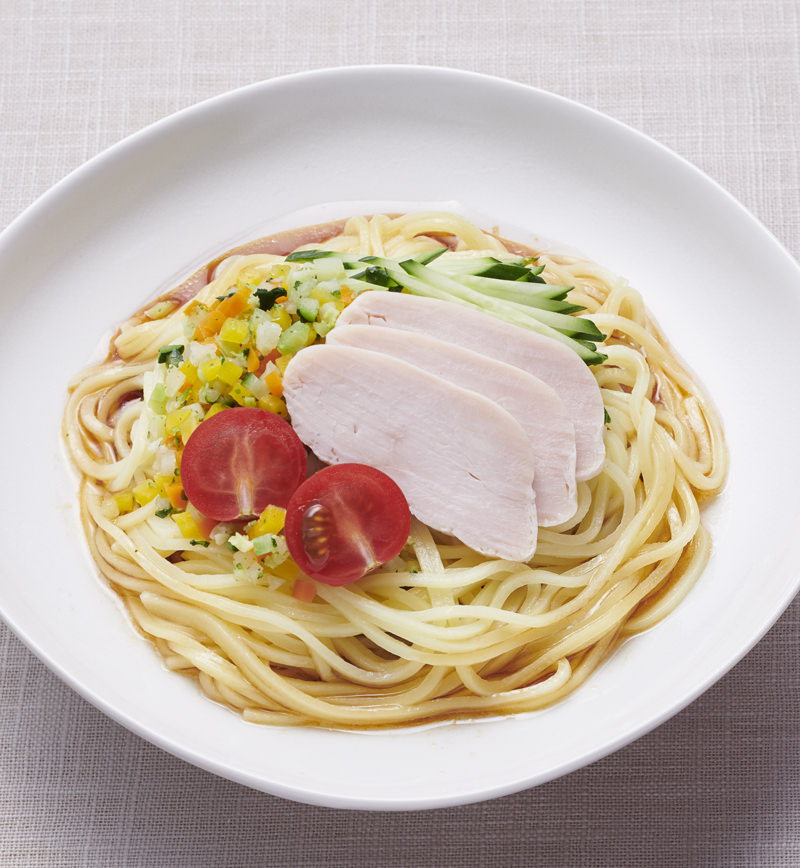 ちゅるっとカラフル冷やし中華 レシピ画像