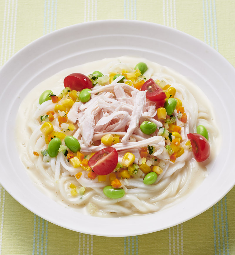 豆乳ヨーグルトのキラキラスイートそうめん レシピ画像
