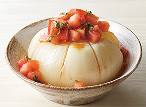 玉ねぎとトマトの王冠サラダ レシピ画像