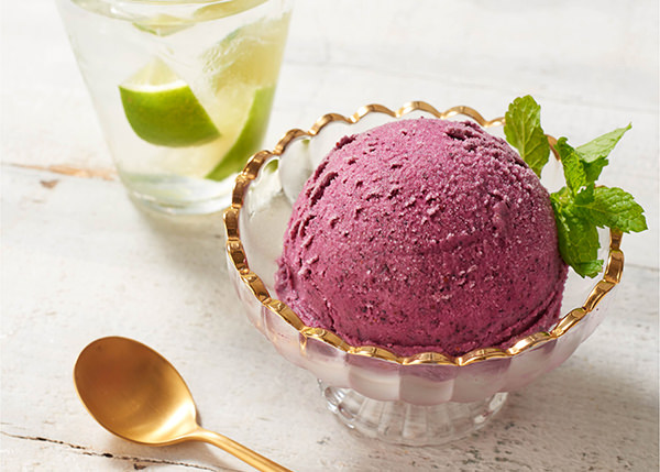 冷凍フルーツで簡単！ブルーベリーアイス レシピ画像