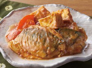 さばと厚揚げの味噌カレー煮 レシピ画像