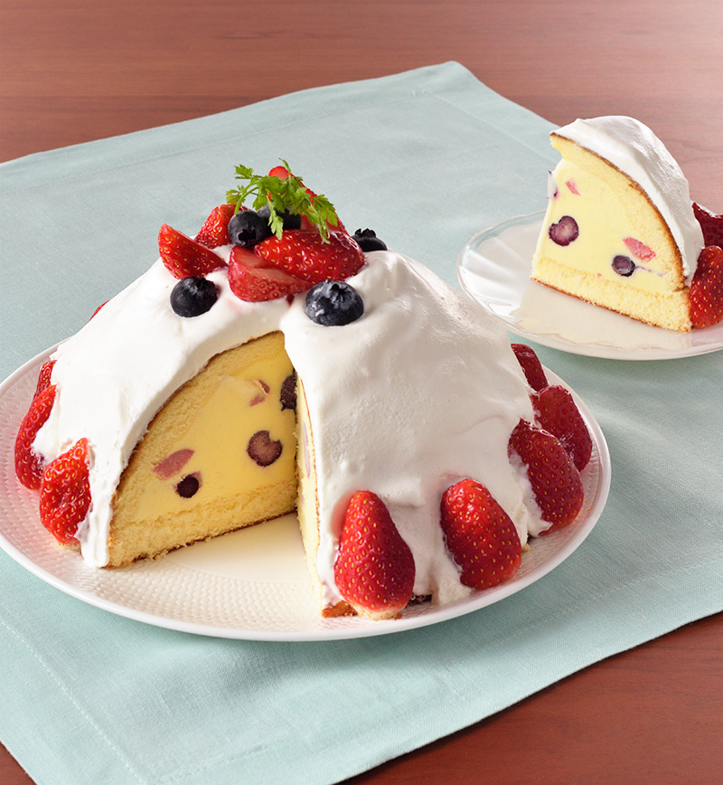 ドームアイスケーキ レシピ画像