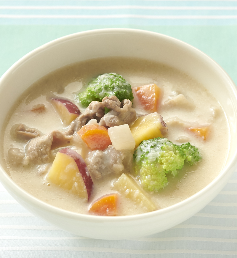【やさしごはん】ごろごろ野菜スープ レシピ画像