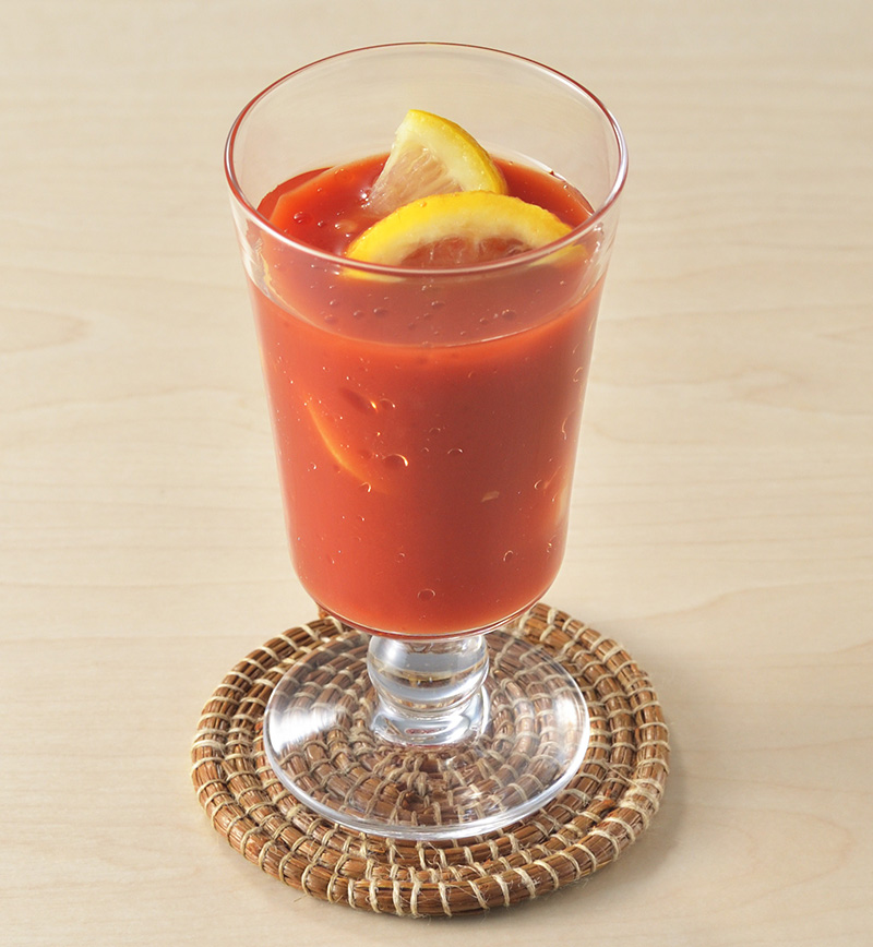 アマニ油プラス　スパイシートマトジュース レシピ画像