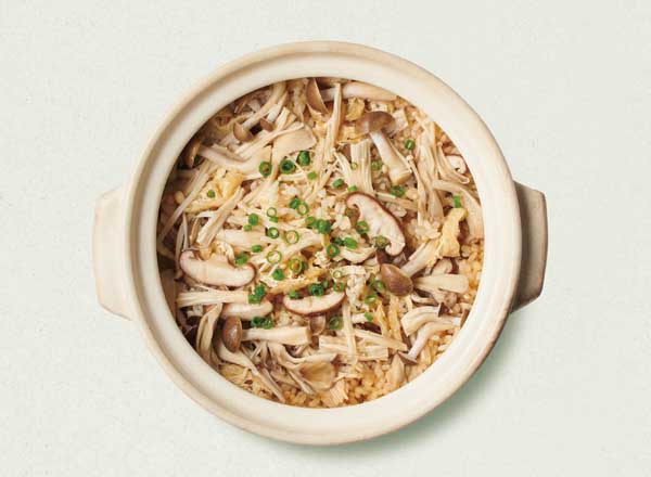 きのこの土鍋ご飯 レシピ画像