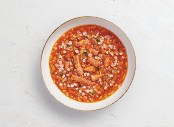 【ベジスープめし】洋風トマトスープめし レシピ画像