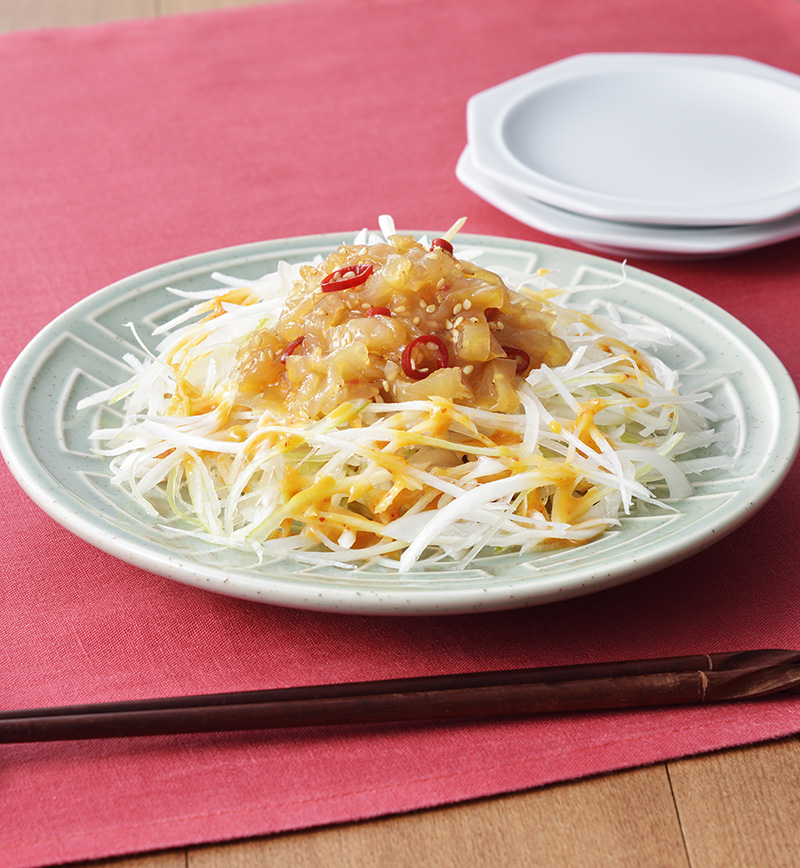 中華くらげとねぎのピリ辛サラダ レシピ画像