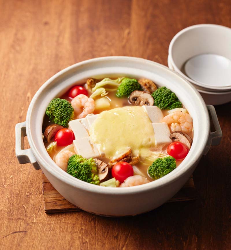 豆腐とチーズのビスク風鍋 レシピ画像