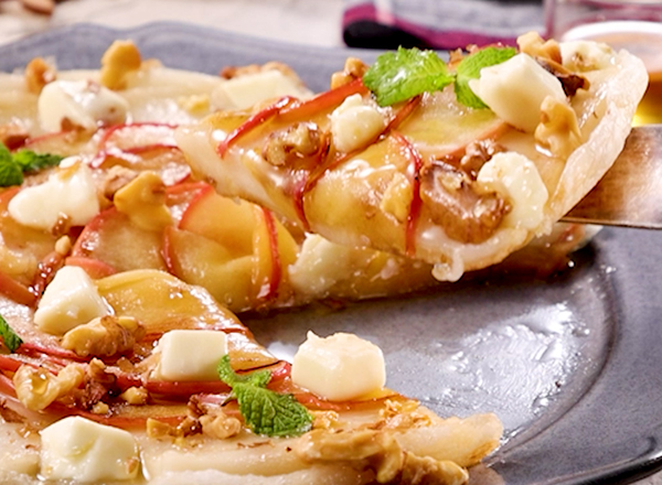 アップル&クリームチーズのもちもちスイーツピザ レシピ画像