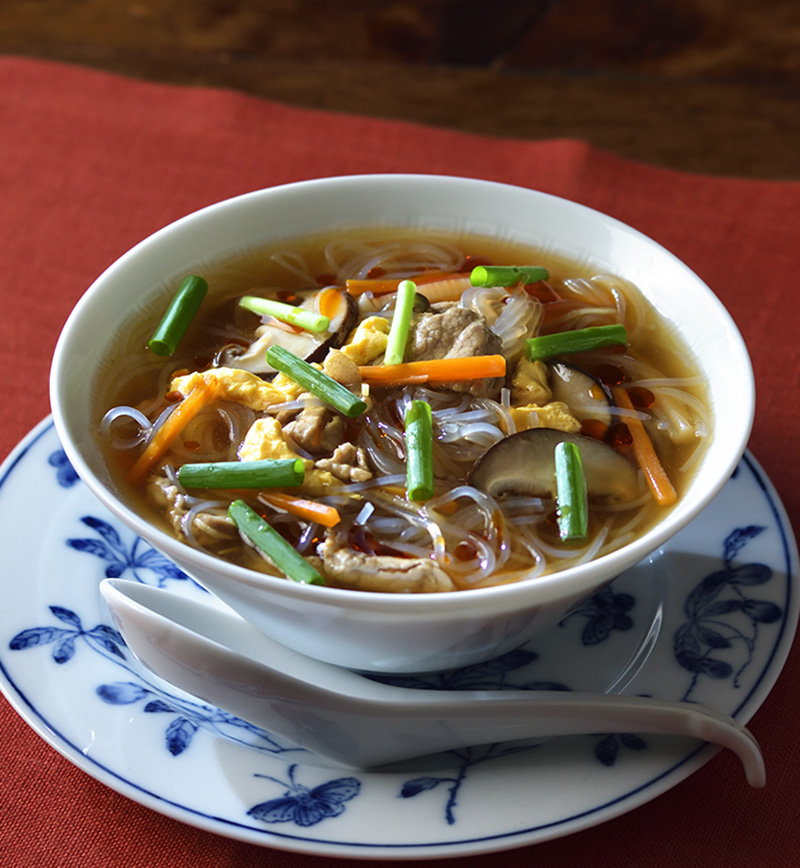 酸辣湯麺風スープはるさめ レシピ画像