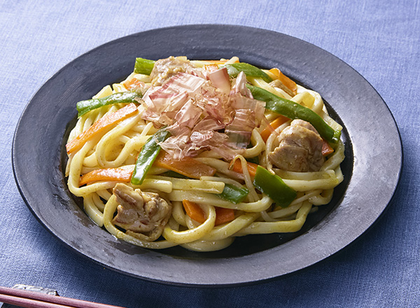 和風カレー風味 焼うどん レシピ画像