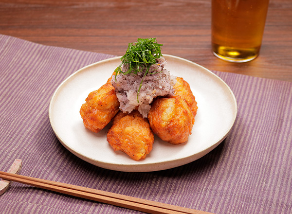 若鶏のから揚げ 梅しそ風味おろし添え レシピ画像