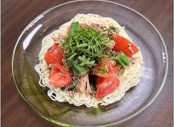 サバとトマトの相性抜群‼さっぱりそうめん レシピ画像