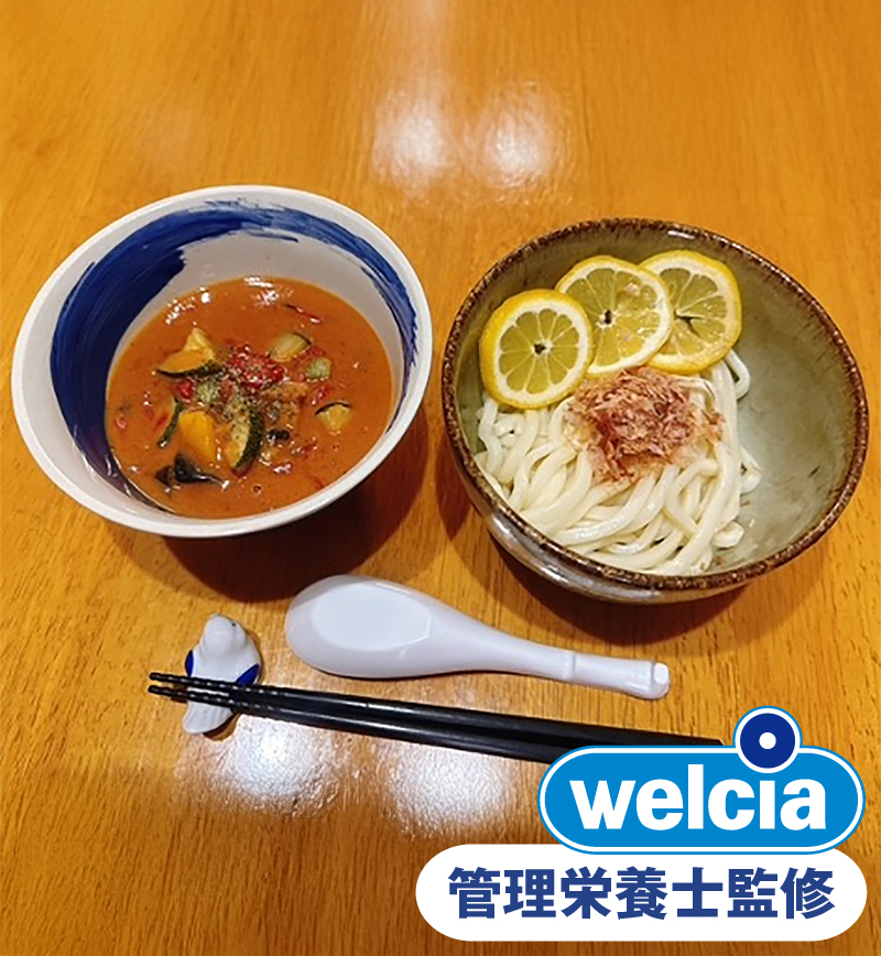 夏に負けない!トマトカレーつけ麺 レシピ画像