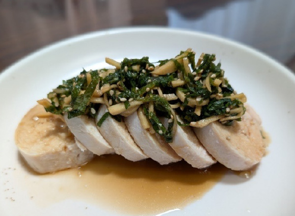 レンジで簡単鶏ハム レシピ画像