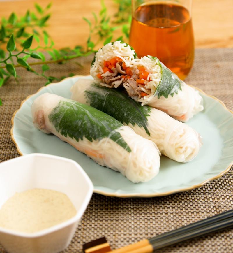 そうめん生春巻き レシピ画像