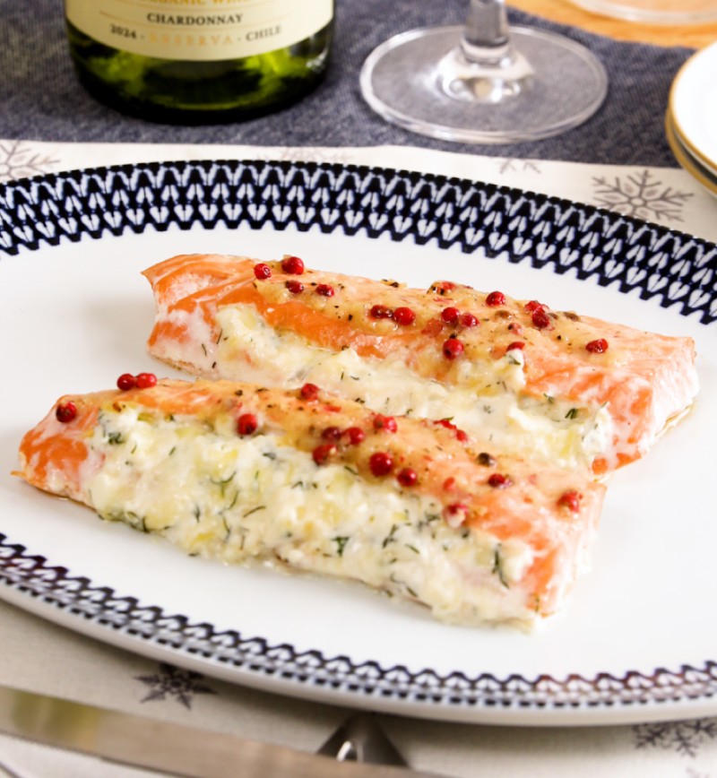 サーモンチーズのオーブン焼き レシピ画像