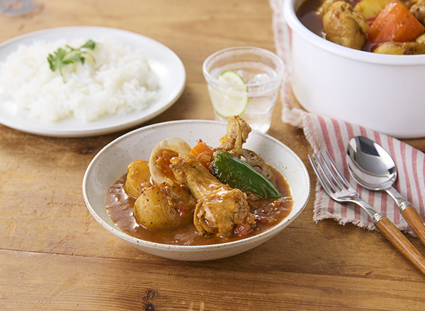 手羽元と野菜たっぷりスープカレー メイン画像