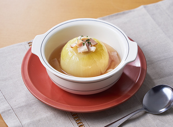 まるごとオニオンコンソメスｰプ レシピ画像