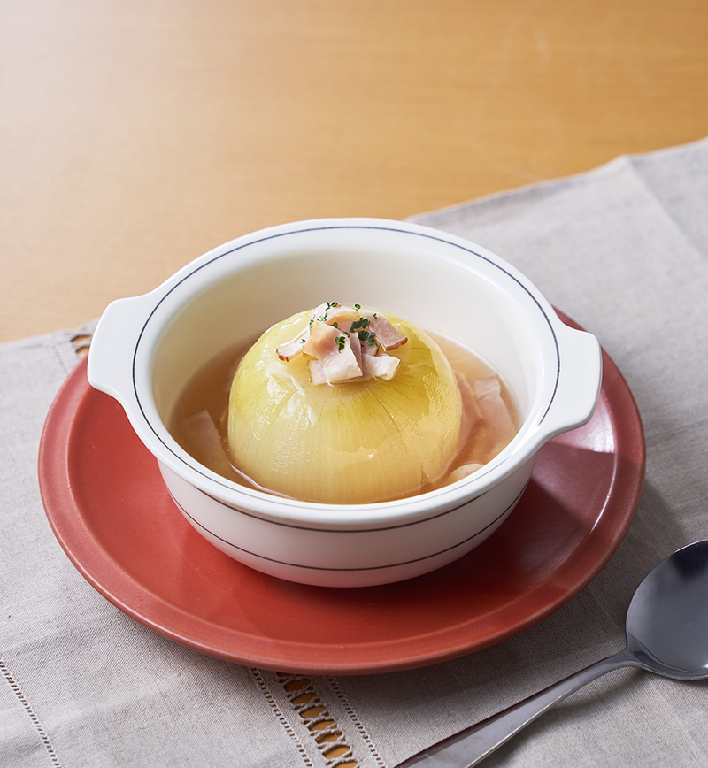 まるごとオニオンコンソメスｰプ レシピ画像