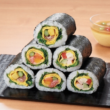 3種の洋風太巻き レシピ画像