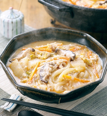 豆乳の酸辣湯うどん レシピ画像