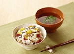 さつまいもと塩昆布の炊き込みごはん レシピ画像