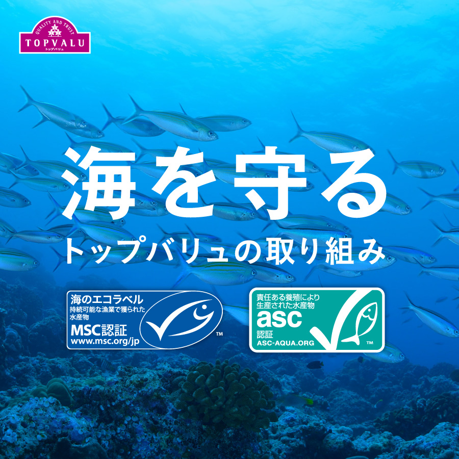 豊かな海の恵みを子どもの未来に。持続可能な水産業の証―MSC, ASC。