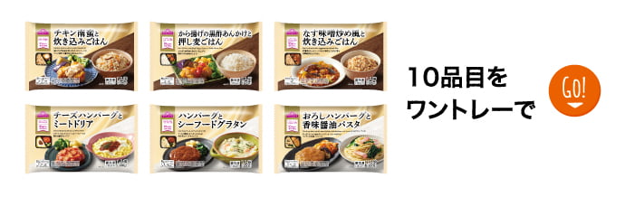 10品目をワントレーで GO！
