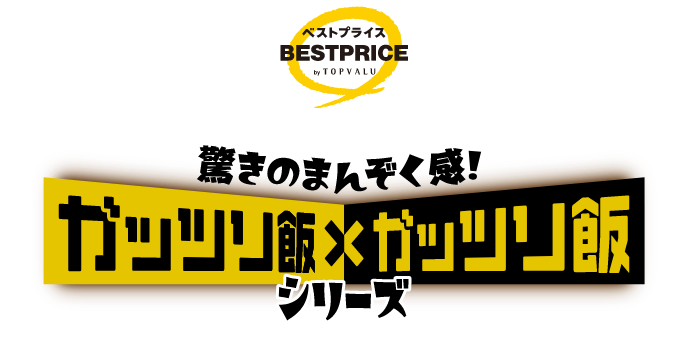 トップバリュベストプライス 驚きのまんぞく感！ ガッツリ飯×ガッツリ飯シリーズ
