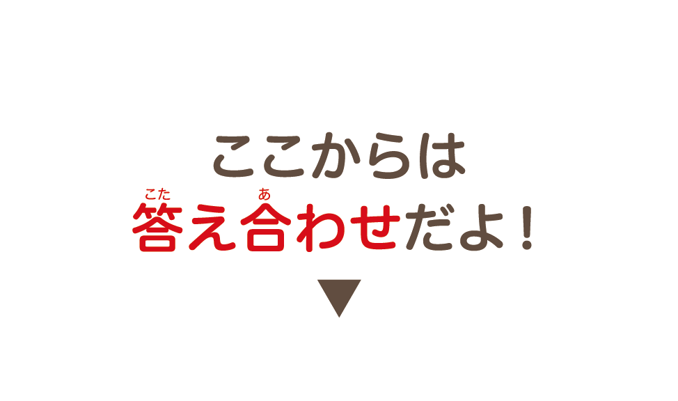 ここからは答え合わせだよ！