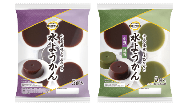 トップバリュベストプライス 水ようかん  水ようかん（小豆・抹茶）