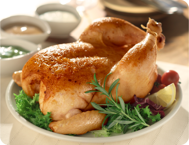 丸鶏から作る純輝鶏ローストチキン