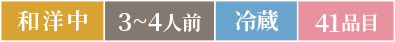 和洋中3～4人前冷蔵41品目