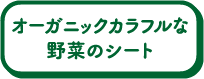 オーガニックカラフルな野菜のシート