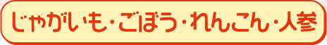 じゃがいも・ごぼう・れんこん・人参