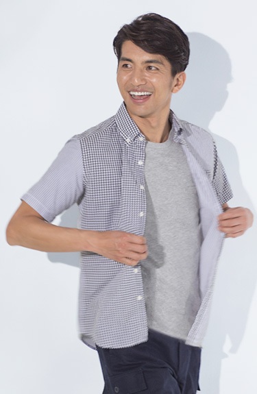 におわん抗菌 半袖無地クルーネックTシャツ