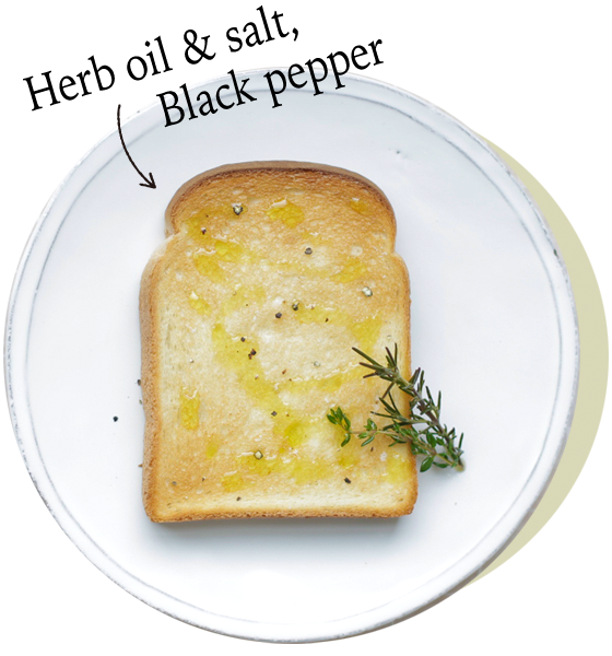 Herv oil & salt, Black pepper