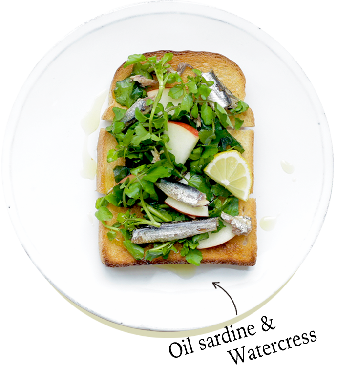 Oil sardine & Watercress