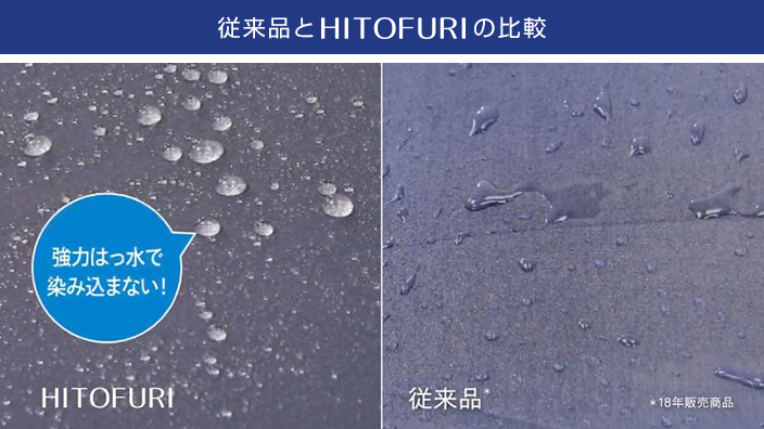 従来品とヒトフリの比較