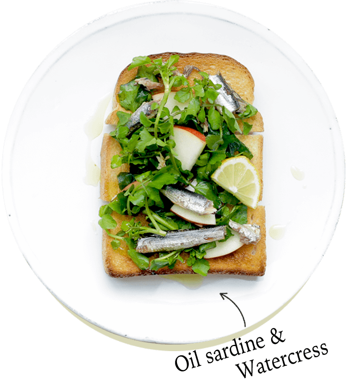 Oil sardine & Watercress