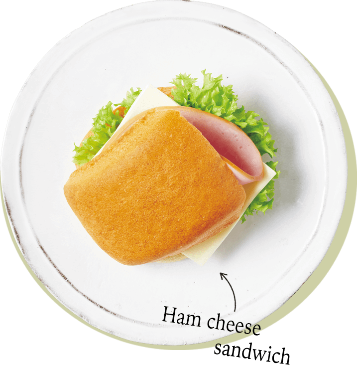 Ham cheese sandwich