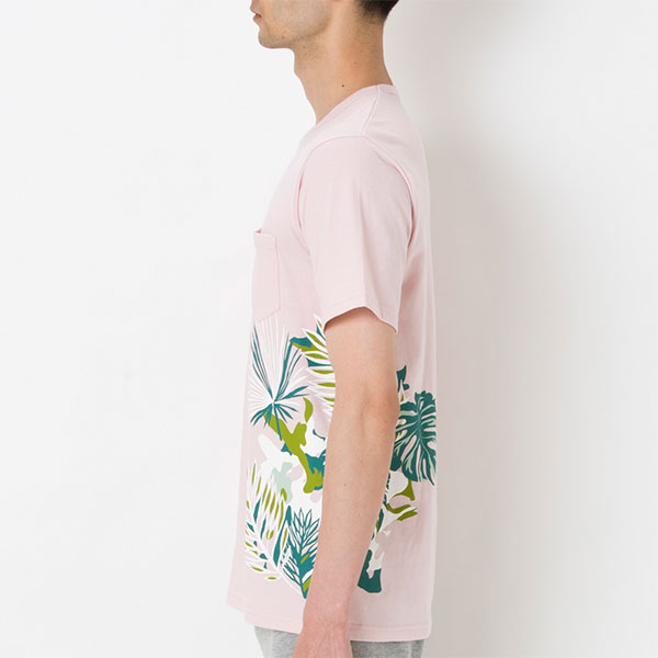Men’s - プリントTシャツ・リップルハーフパンツ 自然を感じるボタニカル柄を、着こなしのポイントに。