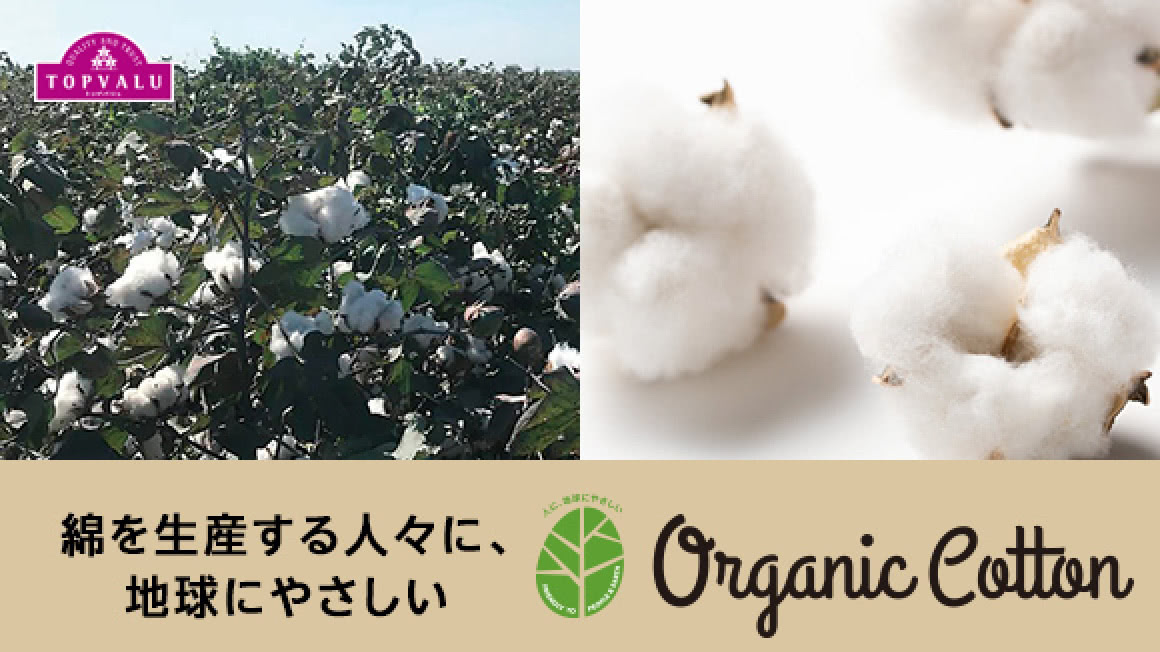 綿を生産する人々に、地球に優しい organic cotton