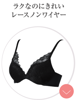ラクなのにきれいレースノンワイヤー