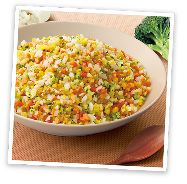 トップバリュ お米のかわりに食べる5種の彩り野菜