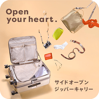 サイドオープンジッパーキャリー