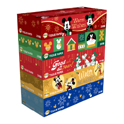 トップバリュベストプライス ディズニー ボックスティシュー パーティver