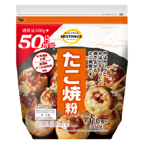 トップバリュベストプライス 北海道産小麦使用 たこ焼粉 約110個分(550g)